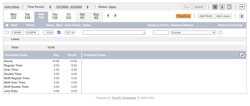 timesheets timesheets