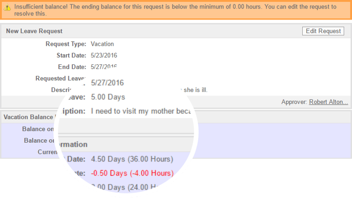 Smart Time Off Request